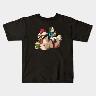 Chicken-Jockey Kids T-Shirt
